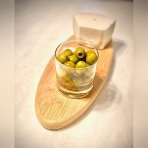 SET OF 2!!! Wooden Surfboard Charcuterie Serving Tray 12" x 5" New